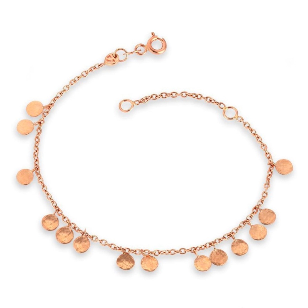 Chic Rose Gold Disc Bracelet